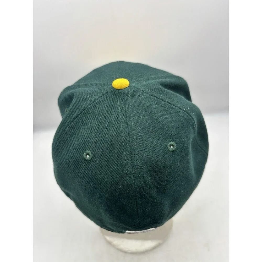 New Era 59FIFTY Oakland Athletics MLB On-Field Fitted Hat 7 3/8 Green Yellow